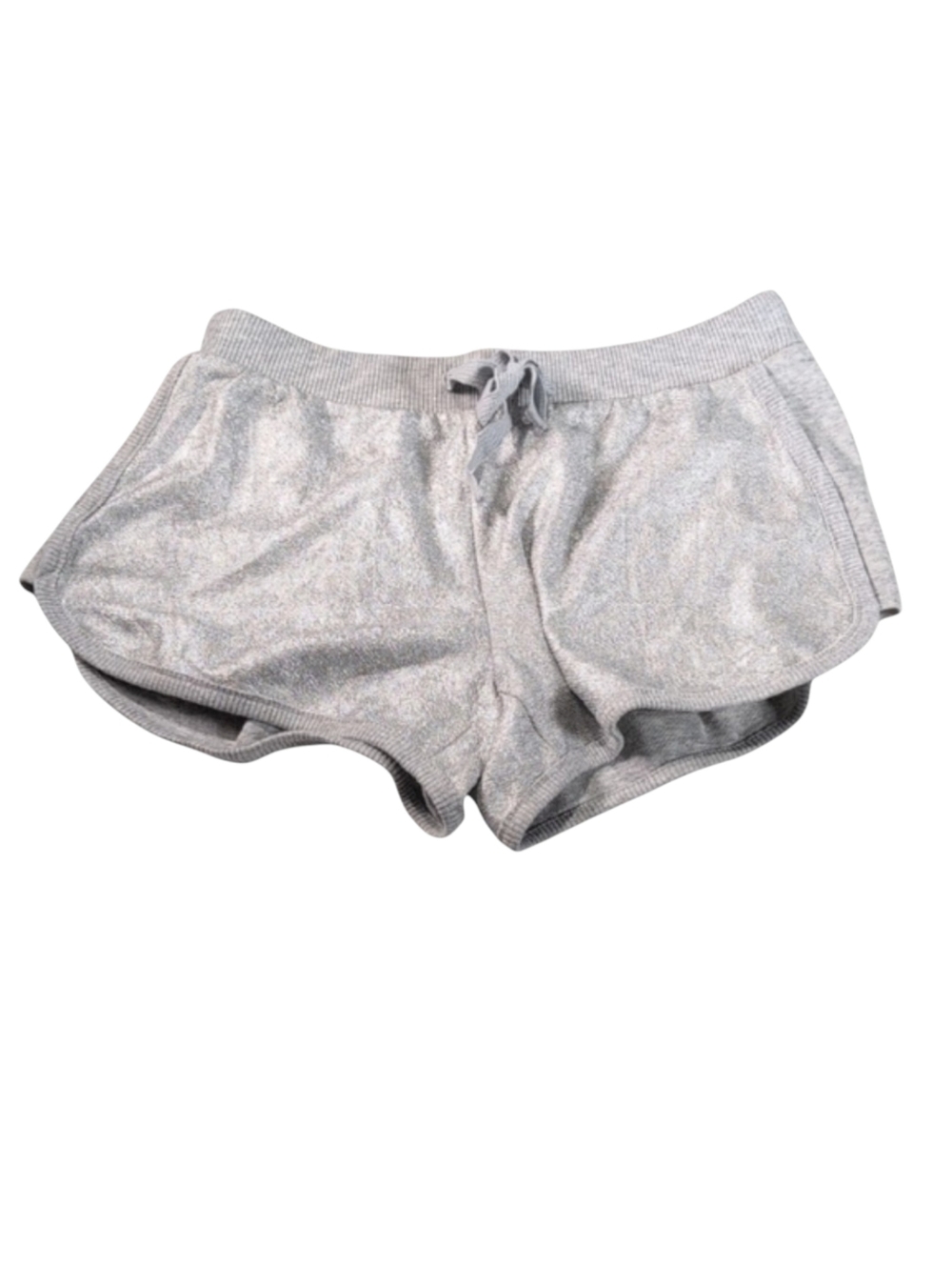 Aerie Metallic Silver Athletic Active Shorts Size Med *Please Read